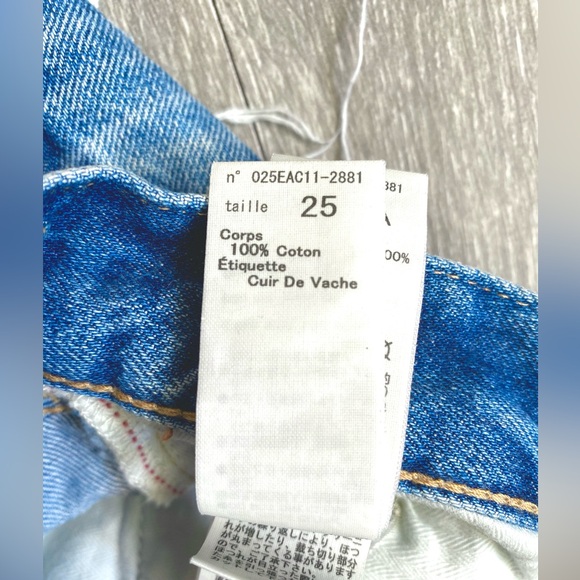 EUC MOUSSY VINTAGE HOWA CUT OFF SHORTS DISTRESSED CALUMET BUTTONFLY SIZE 25 or 1 - Picture 9 of 13